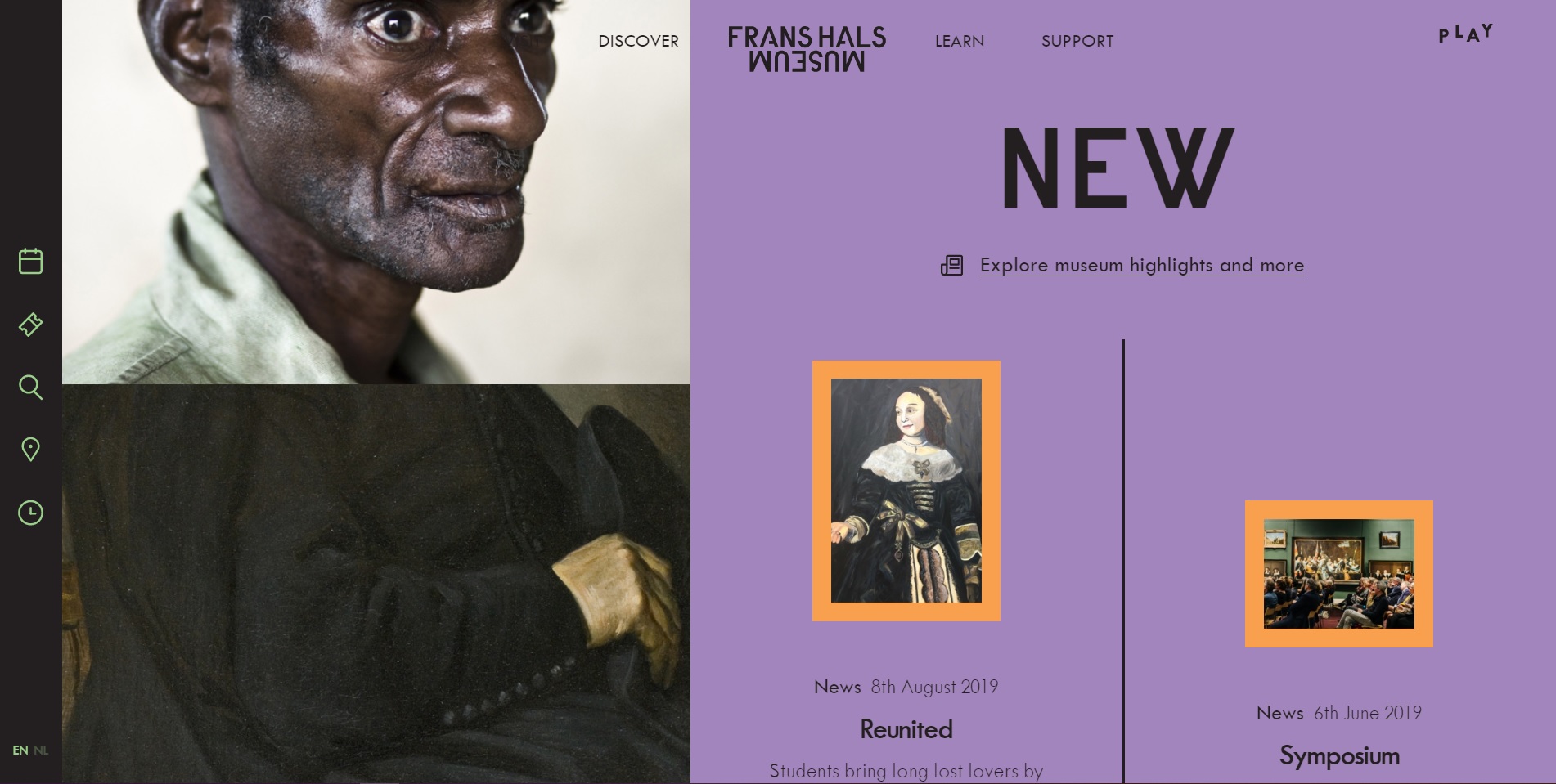Website van het Frans Hals museum