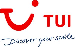 Logo TUI met slogan Discover Your Smile