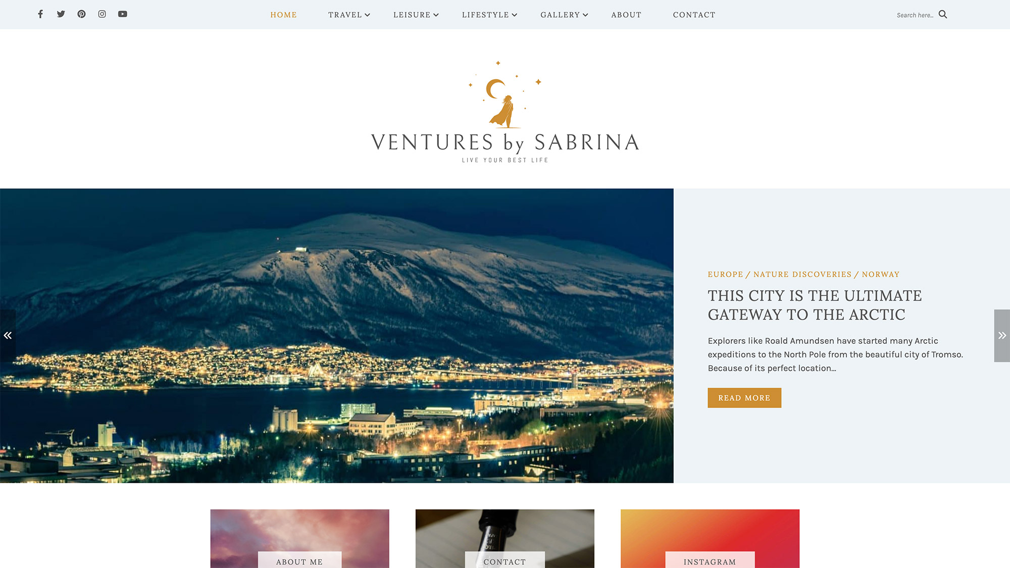 Webdesigner als WordPress specialist - template venturesbysabrina.com screenshot