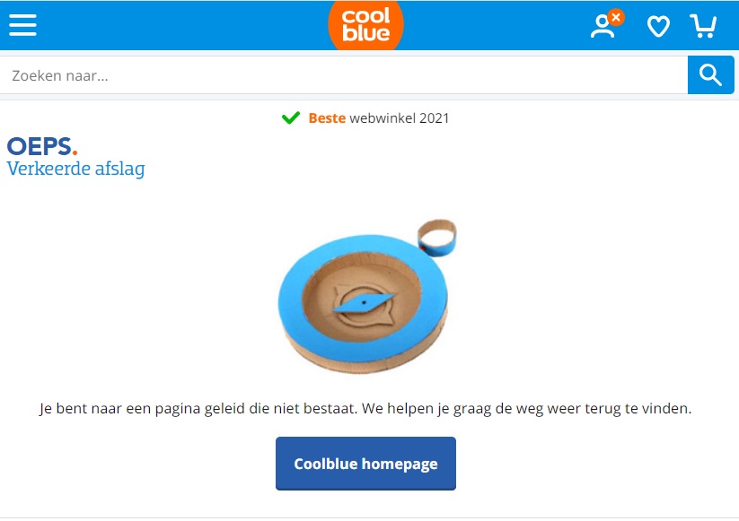 Beste 404-pagina's van Nederland