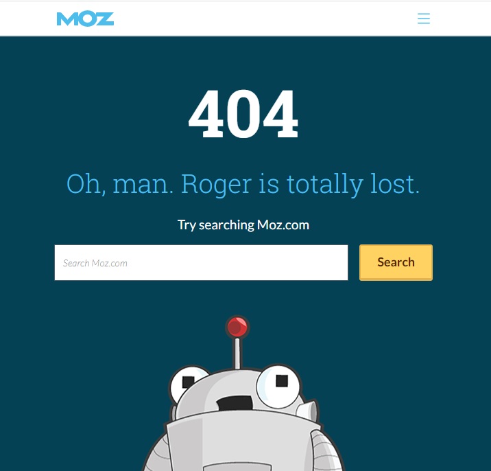 Meest originele 404-pagina's