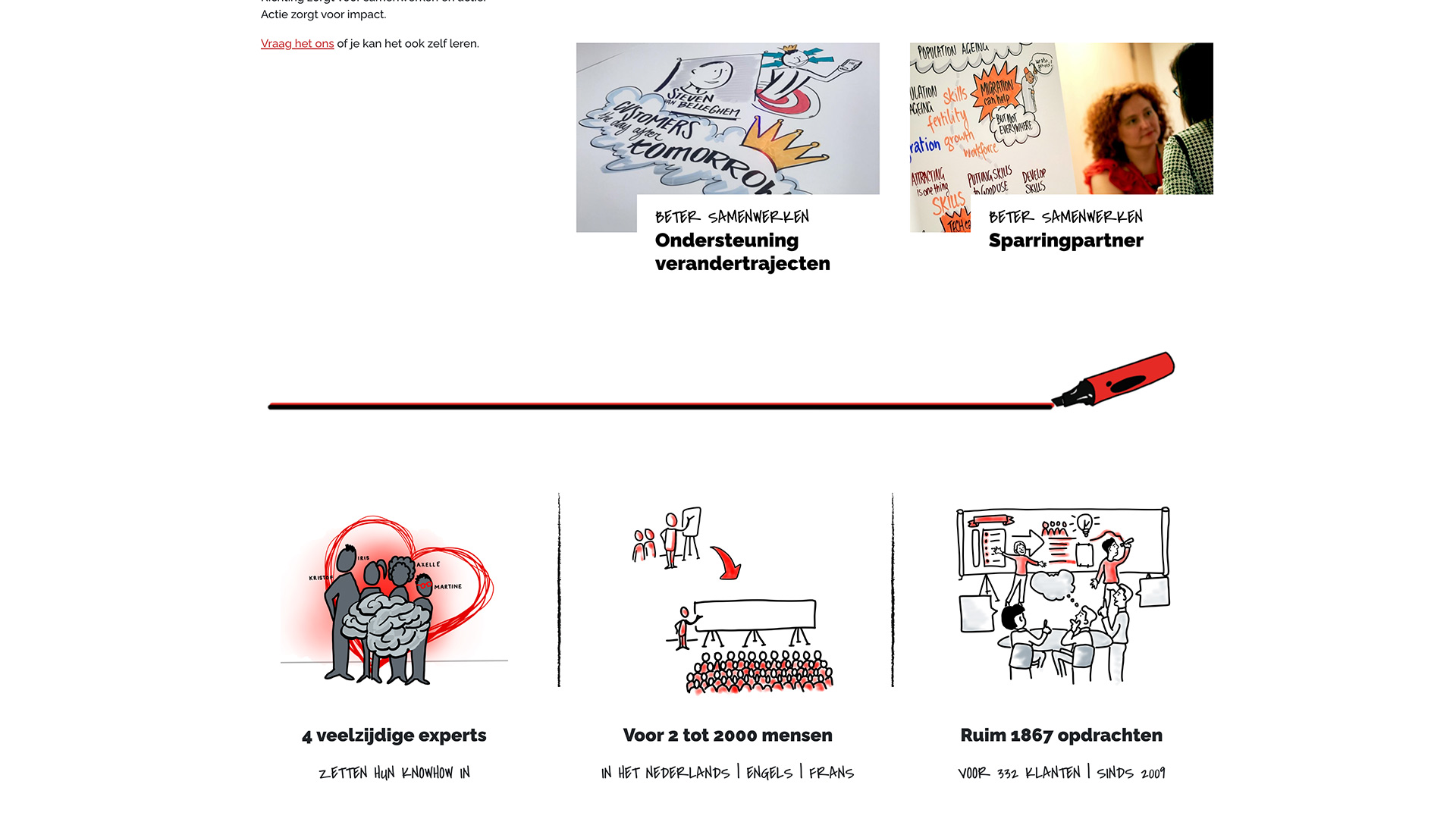 Motionmill webdesign Antwerpen - Gebruiksvriendeljke WordPress website Visual Harvesting screenshot 1