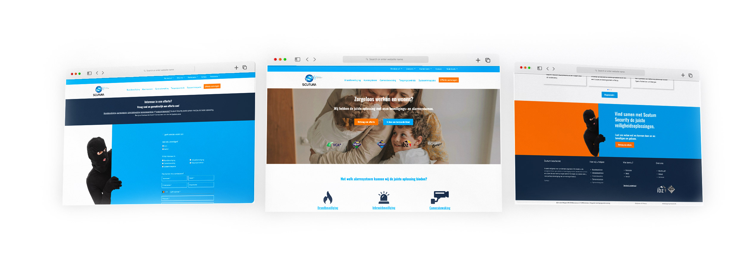 SEO-optimalisatie na bedrijfsovername en rebranding - Motiomill Online Marketing Antwerpen - Scutum mockup screenshots