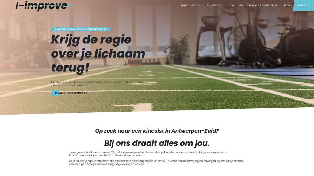 i-improve.be - Website bouwen met een strak budget - Motionmill webdesign Antwerpen