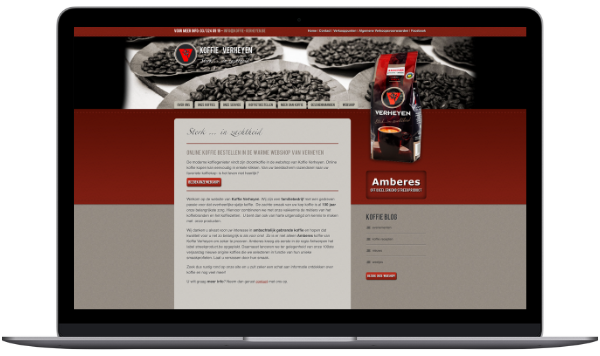 Website laten maken Antwerpen Koffie Verheyen